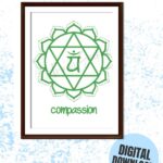 Heart Chakra Art Print Compassion Printable Art for Love and Healing