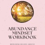 Abundance Mindset Workbook cover – digital self-growth guide for reframing money, success, and worthiness beliefs, The Inner Seeker