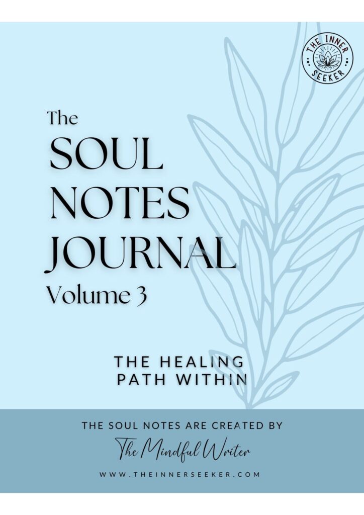 Cover of Soul Notes Journal Volume 3 with journaling prompts for soulful alignment