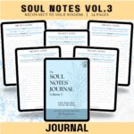 Inside preview of Soul Notes Journal Volume 3 with prompts for soulful reflection
