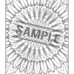 Sample coloring mandala titled Declare from Radiant Flow
