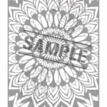 Sample coloring mandala titled Ignite from Radiant Flow