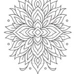Alignment mandala coloring page sample from Signature Mandalas –Alignment mandala coloring page sample from Signature Mandalas – Botanical Flow by The Inner Seeker Botanical Flow by The Inner Seeker