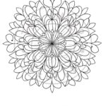 Flourish mandala coloring page sample from Signature Mandalas – Botanical Flow by The Inner Seeker