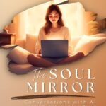 Minimalist beige and gold book cover titled The Soul Mirror eBook – Conversations with AI that Awaken the Soul by The Inner Seeker, featuring